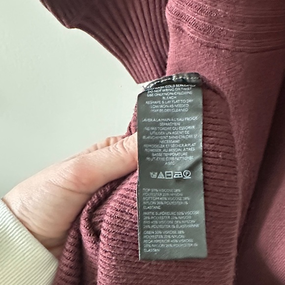 Anthropologie Deep Burgundy Long Sleeve Dress - Picture 8 of 8